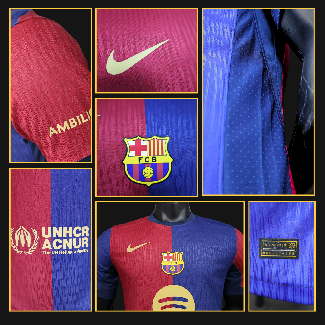 Camiseta Versión Jugador Barcelona - Local 2024/24 Spotify