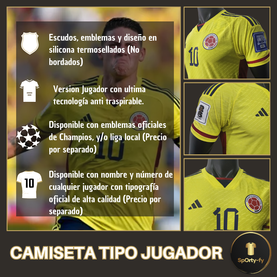 Camiseta Seleccion Colombia 2023/24 Version Jugador