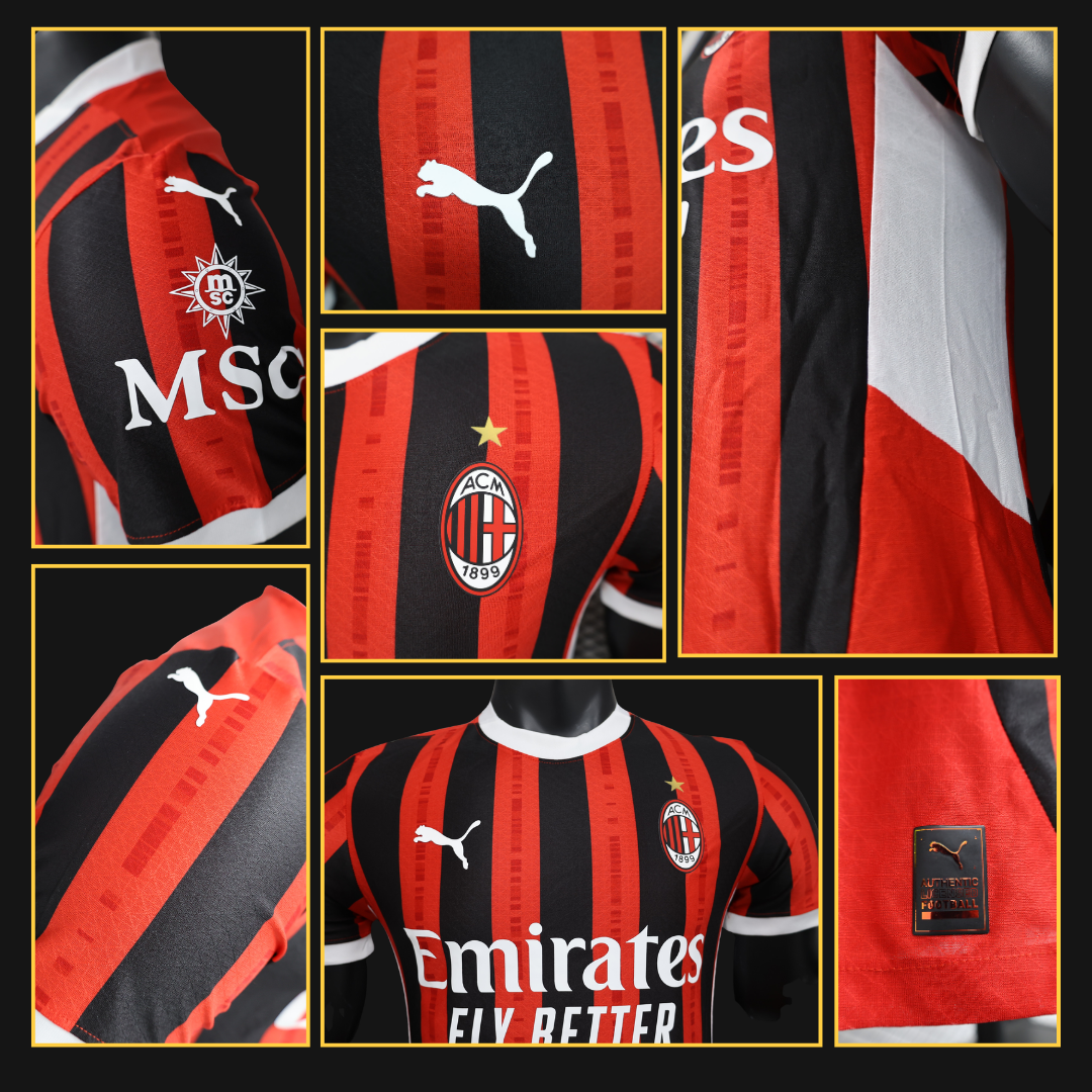 Camiseta Versión Jugador AC Milán  - Local 2024/25