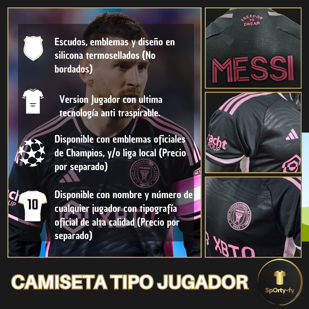 Camiseta Inter de Miami Visitante 2023 - Version Jugador Messi