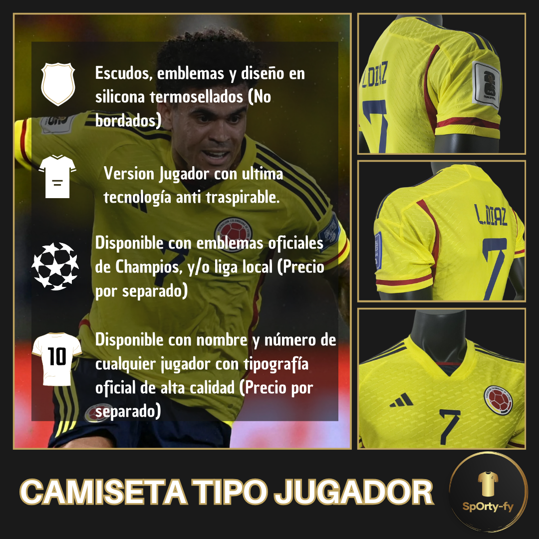 Camiseta Seleccion Colombia 2023/24 Version Jugador