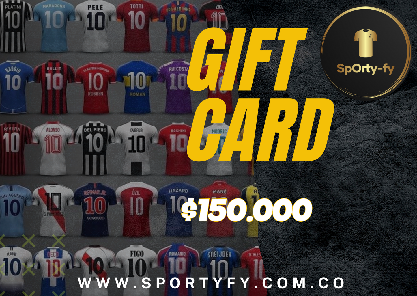 SpOrtyFy - Tarjeta de Regalo (Camisetas de futbol)