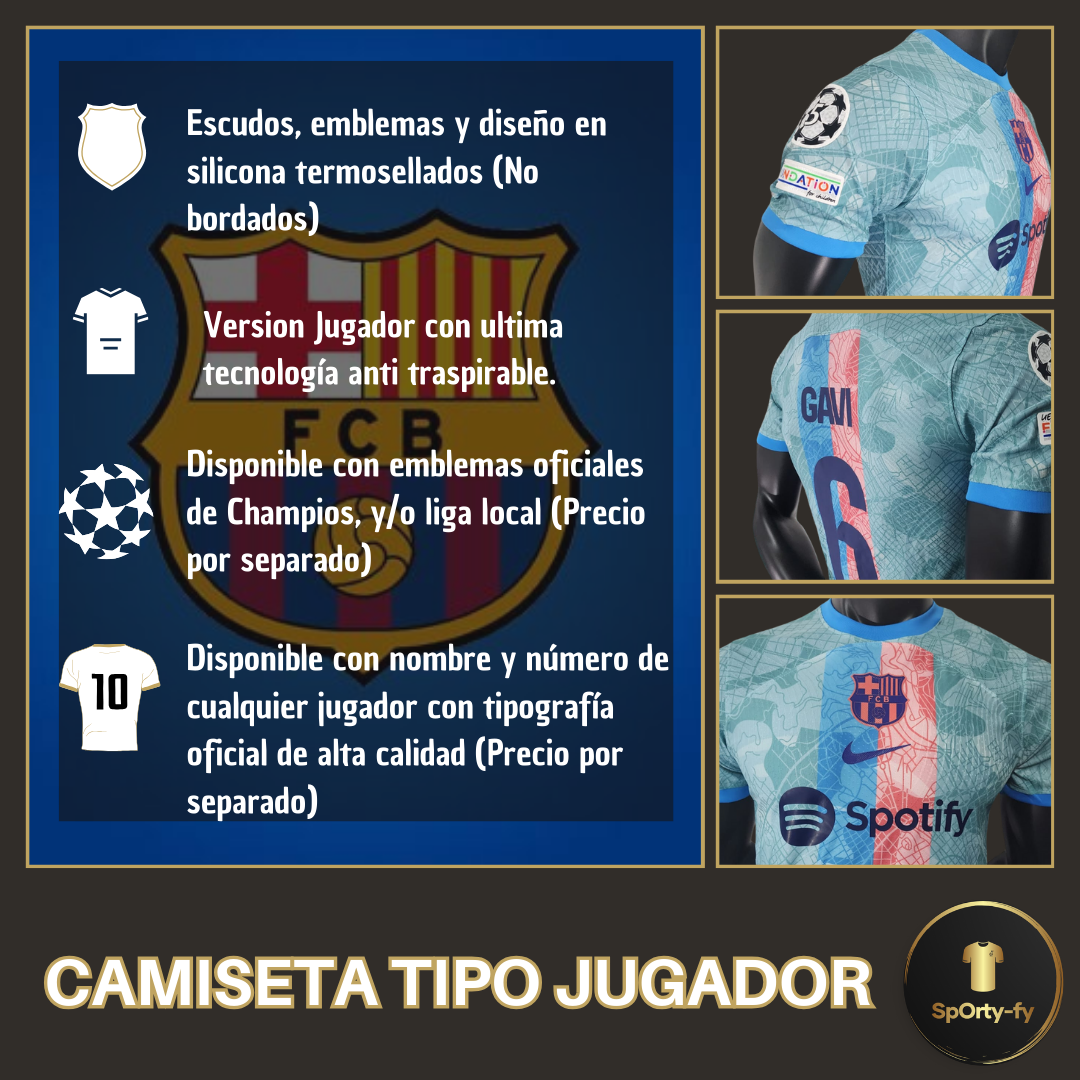 Camiseta Version Jugador Barcelona - Local 2023 Gavi