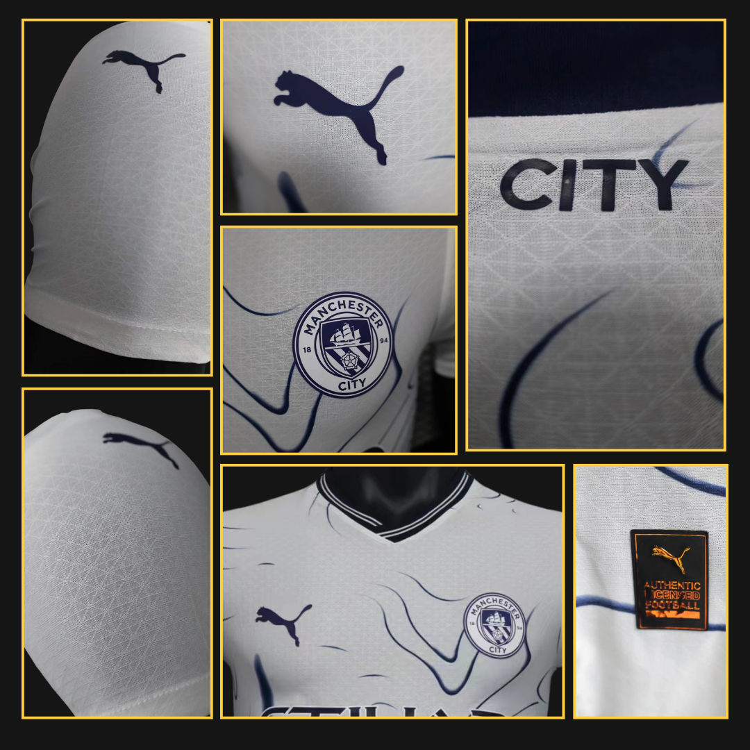 Camiseta Versión Jugador Manchester City - Visitante 2024/25