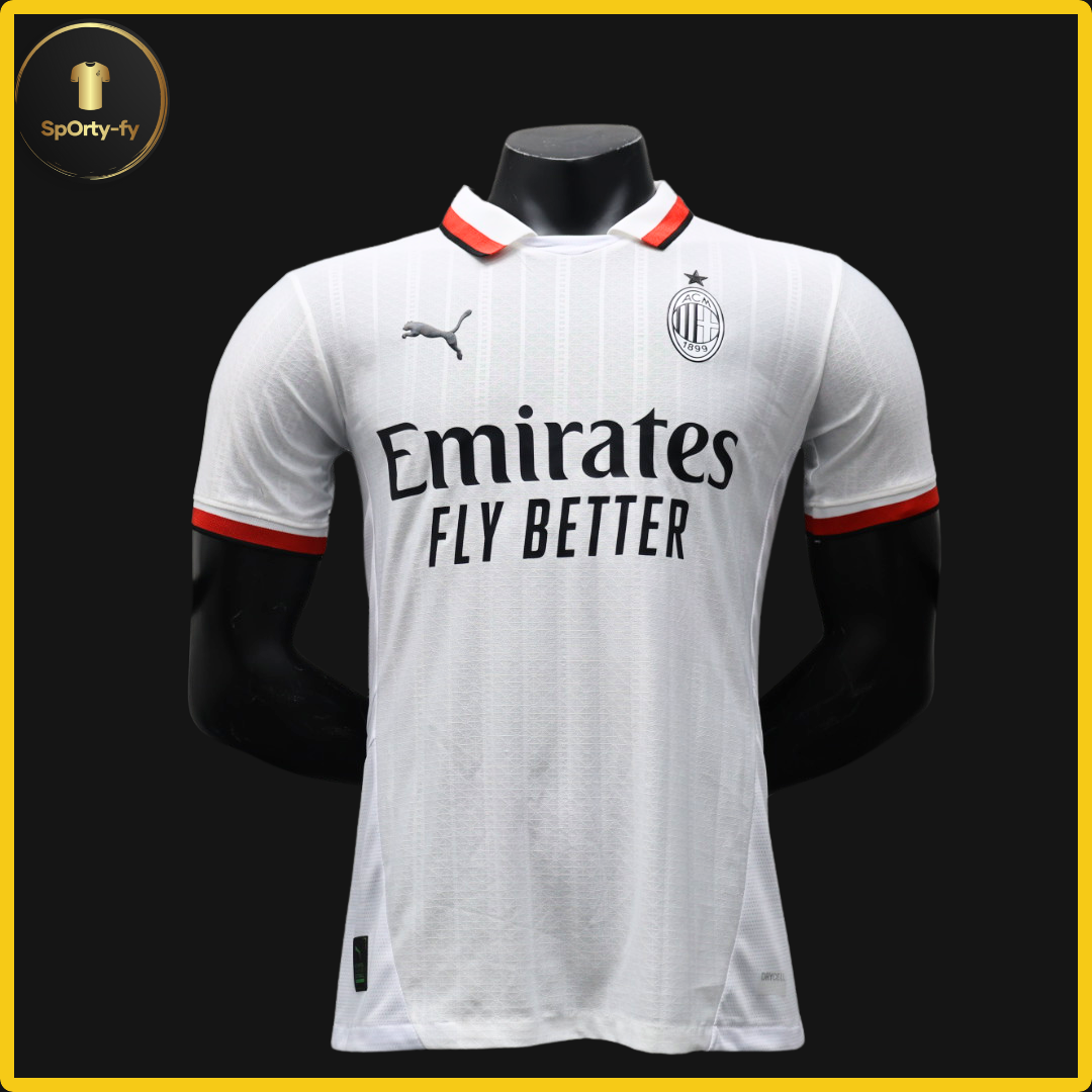 Camiseta Versión Jugador Milan- Visitante 2024/25