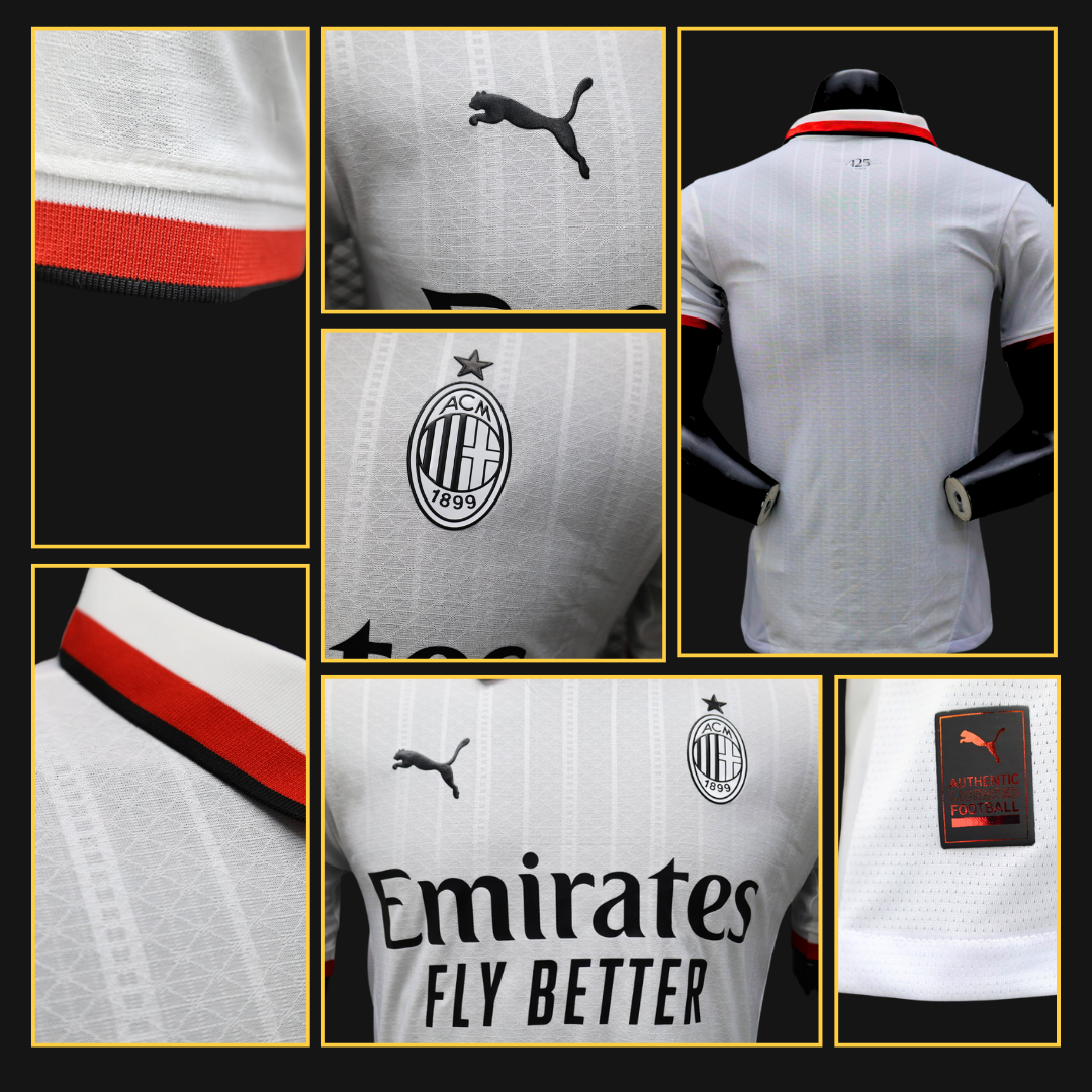 Camiseta Versión Jugador Milan- Visitante 2024/25